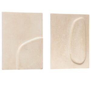 Set dvou b&eacute;žov&yacute;ch obrazů Kave Home Mirta 39x29/ 39x29 cm