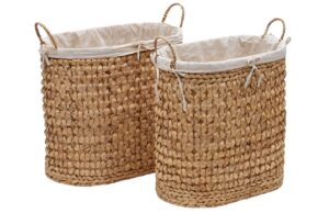 Set dvou ko&scaron;ů na pr&aacute;dlo z př&iacute;rodn&iacute;ch vl&aacute;ken Kave Home Tressa 50/60 cm