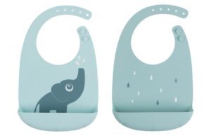 Set dvou modr&yacute;ch silikonov&yacute;ch brynd&aacute;ků Done by Deer Elphee