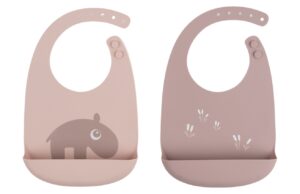 Set dvou růžov&yacute;ch silikonov&yacute;ch brynd&aacute;ků Done by Deer Ozzo