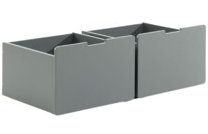 Set dvou &scaron;ed&yacute;ch lakovan&yacute;ch z&aacute;suvek k patrov&eacute; posteli Vipack Pino I. se skluzavkou