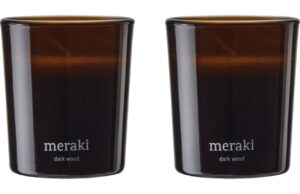 Set dvou s&oacute;jov&yacute;ch vonn&yacute;ch sv&iacute;ček Meraki Dark Wood