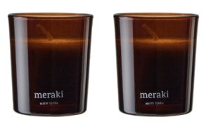 Set dvou s&oacute;jov&yacute;ch vonn&yacute;ch sv&iacute;ček Meraki Warm Tonka