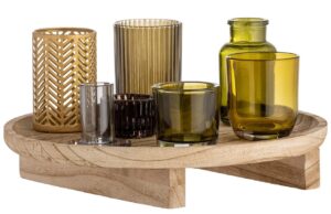 Set sedmi barevn&yacute;ch skleněn&yacute;ch sv&iacute;cnů na t&aacute;cu Bloomingville Sanga