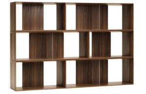 Set &scaron;esti ořechov&yacute;ch modul&aacute;rn&iacute;ch polic Kave Home Litto II.