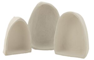 Set tř&iacute; b&iacute;l&yacute;ch n&aacute;stěnn&yacute;ch polic J-line Senna