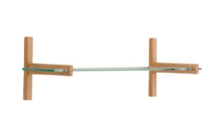 Skleněn&aacute; modul&aacute;rn&iacute; police Kave Home Sitra 90 cm