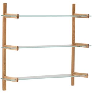 Skleněn&aacute; modul&aacute;rn&iacute; police Kave Home Sitra 98 x 110 cm