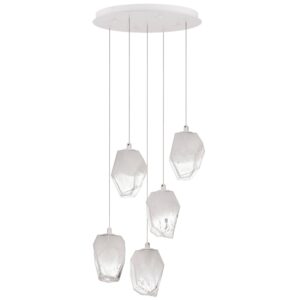 Skleněn&eacute; z&aacute;věsn&eacute; světlo Nova Luce Ice 39 cm