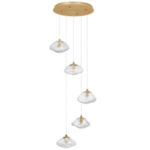 Skleněn&eacute; z&aacute;věsn&eacute; světlo Nova Luce King 35 cm