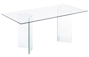 Skleněn&yacute; j&iacute;deln&iacute; stůl Kave Home Burano 180 x 90 cm