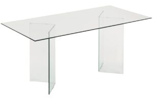Skleněn&yacute; j&iacute;deln&iacute; stůl Kave Home Burano 200 x 90 cm