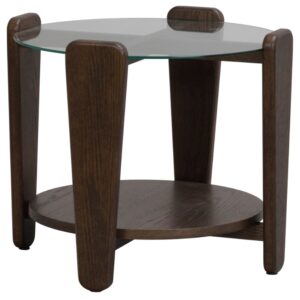 Skleněn&yacute; odkl&aacute;dac&iacute; stolek ROWICO ARRAN 52 cm