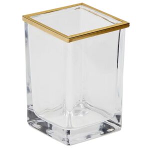 Skleněn&yacute; stojan na zubn&iacute; kart&aacute;čky Kave Home Soanet