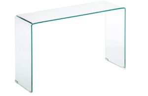 Skleněn&yacute; toaletn&iacute; stolek Kave Home Burano 125 x 40 cm