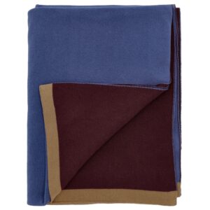 S&ouml;dahl Modr&yacute; bavlněn&yacute; přehoz Impression 130 x 170 cm