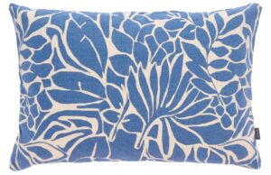 S&ouml;dahl Modr&yacute; p&eacute;řov&yacute; pol&scaron;t&aacute;ř Abstract leaves 40 x 60 cm