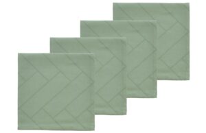 S&ouml;dahl Sada čtyř zelen&yacute;ch bavlněn&yacute;ch ubrousků Tiles 45 x 45 cm