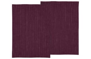 S&ouml;dahl Sada dvou fialov&yacute;ch bavlněn&yacute;ch utěrek Stripes 70 x 50 cm