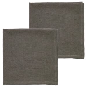 S&ouml;dahl Sada dvou hněd&yacute;ch lněn&yacute;ch ubrousků Pure Linen 45 x 45 cm