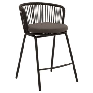 Somcasa Antracitov&aacute; kovov&aacute; barov&aacute; židle Pierre 64