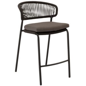 Somcasa Antracitov&aacute; kovov&aacute; barov&aacute; židle Randall 68 cm