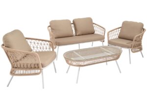 Somcasa B&eacute;žov&yacute; zahradn&iacute; set pohovky