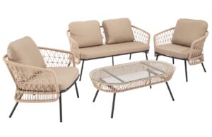 Somcasa B&eacute;žov&yacute; zahradn&iacute; set pohovky