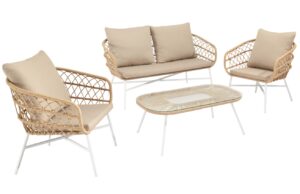 Somcasa B&eacute;žov&yacute; zahradn&iacute; set pohovky