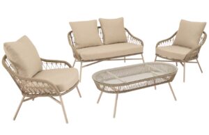 Somcasa B&eacute;žov&yacute; zahradn&iacute; set pohovky