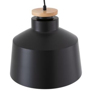 Somcasa Čern&eacute; kovov&eacute; z&aacute;věsn&eacute; světlo Artana 30 cm