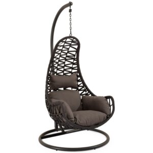 Somcasa &Scaron;ed&eacute; z&aacute;věsn&eacute; křeslo Constanza