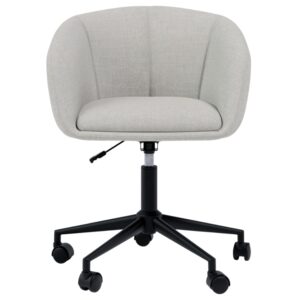 Somcasa Světle &scaron;ed&aacute; čalouněn&aacute; otočn&aacute; konferenčn&iacute; židle Arizona