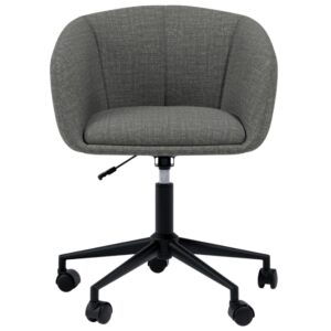 Somcasa Tmavě &scaron;ed&aacute; čalouněn&aacute; otočn&aacute; konferenčn&iacute; židle Arizona