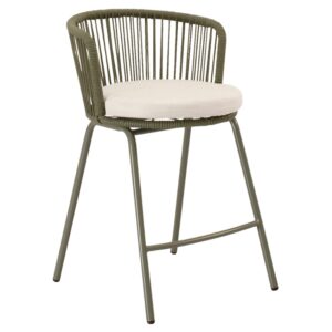 Somcasa Zelen&aacute; kovov&aacute; barov&aacute; židle Pierre 64