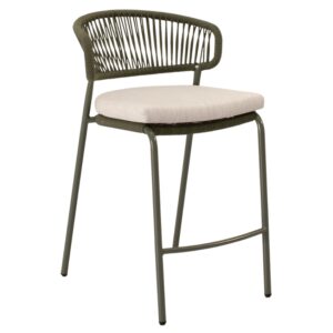 Somcasa Zelen&aacute; kovov&aacute; barov&aacute; židle Randall 68 cm