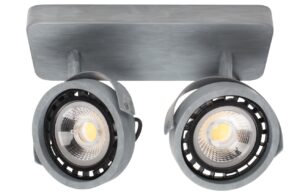 Stř&iacute;brn&eacute; kovov&eacute; bodov&eacute; světlo ZUIVER DICE 28 cm