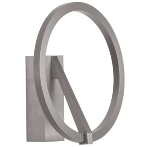 Stř&iacute;brno&scaron;ed&eacute; kovov&eacute; n&aacute;stěnn&eacute; LED světlo Nova Luce Tilia