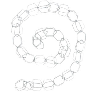 Stř&iacute;brn&yacute; světeln&yacute; LED řetěz Kave Home Narel 1