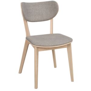 Světl&aacute; dubov&aacute; j&iacute;deln&iacute; židle ROWICO KATO s &scaron;ed&yacute;m sed&aacute;kem