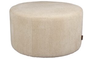 Světle b&eacute;žov&aacute; čalouněn&aacute; podnožka DUTCHBONE ROCCA 70 cm