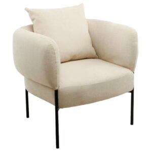 Světle b&eacute;žov&eacute; čalouněn&eacute; křeslo Somcasa Agadir