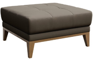 Světle hněd&aacute; kožen&aacute; podnožka MESONICA Musso Tufted