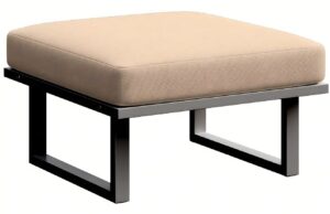 Světle hněd&aacute; zahradn&iacute; podnožka MESONICA Soledo s antracitovou podnož&iacute;