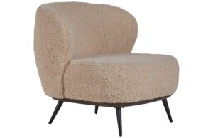 Světle hněd&eacute; boucl&eacute; křeslo Quax Zen