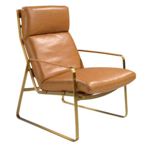 Světle hněd&eacute; kožen&eacute; křeslo Angel Cerd&aacute; No. 5170