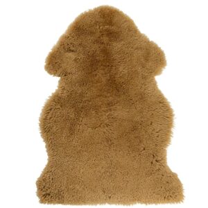 Světle hněd&yacute; koberec z ovč&iacute; kůže J-line George 70 x 90 cm