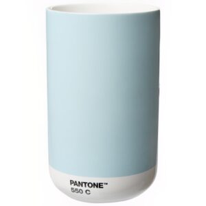 Světle modr&aacute; keramick&aacute; v&aacute;za Pantone Light Blue 550 14 cm