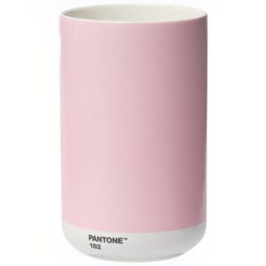 Světle růžov&aacute; keramick&aacute; v&aacute;za Pantone Light Pink 182 17 cm
