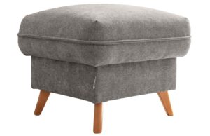 Světle &scaron;ed&aacute; čalouněn&aacute; podnožka Miuform Sweet Harmony 60 x 60 cm